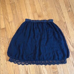 Blue Bubble Mini Skirt for Night Out